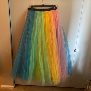 J Crew rainbow 🌈 tulle midi skirt